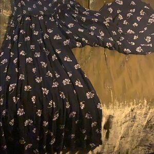 Float black wide leg pant